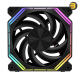 DarkFlash INF34 120mm RGB fan in Black with anti-vibration mounts and hydro bearing