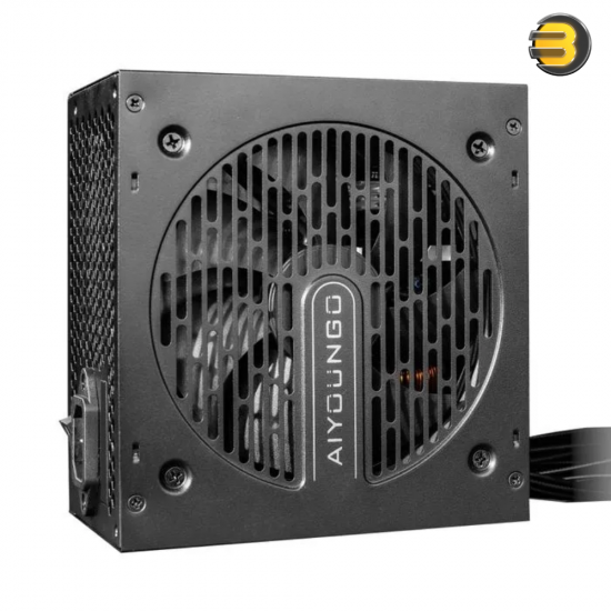 DarkFlash Aigo AT650 650W 80 PLUS Bronze Non-Modular Power Supply – 120mm HDB Fan, Active PFC, ATX PSU for Intel & AMD Systems