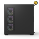 DarkFlash DS900 black ATX PC case with 270° panoramic glass, 4x DM20 ARGB fans and included 750W PSU