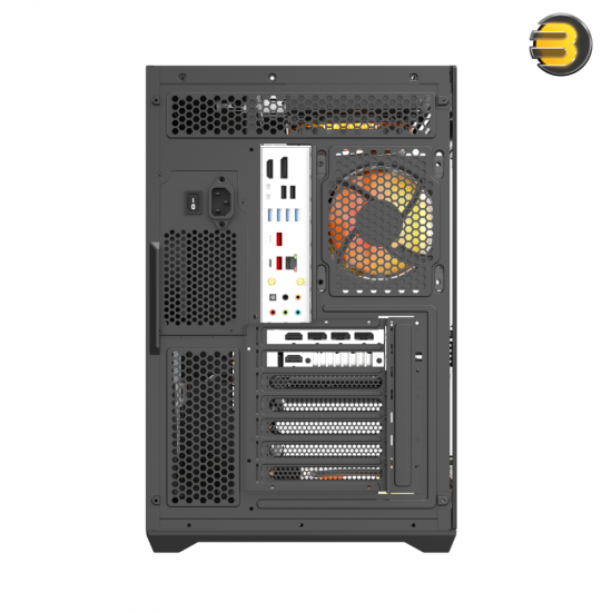 DarkFlash C280 E-ATX PC case with pillar-less dual glass, included 850W PSU and 4x DM20 ARGB fans