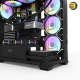 DarkFlash DS900 black ATX PC case with 270° panoramic glass, 4x DM20 ARGB fans and included 750W PSU
