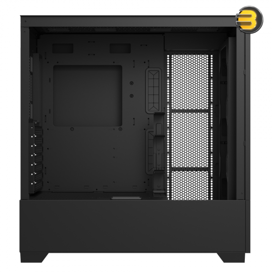 DarkFlash DF5000 Black Mid-Tower ATX PC Case – Mesh Front, Tempered Glass, VGA Card Holder, 360mm Radiator Support, Up to 13x 120mm Fan Mounts, USB 3.0 & Type-C