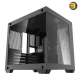 DarkFlash Aigo D275M Black M-ATX Gaming Case – 270° Panoramic Tempered Glass, 3x Pre-installed ARGB Fans, 5 PCIe Slots, Supports 240mm Radiator, USB 3.0