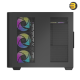 DarkFlash L285 black ATX PC case with curved glass panels and 7x DM20 ARGB fans pre-installed