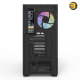 DarkFlash DS900 ATX PC Case + PSU 700W 80 PLUS BRONZE - Tempered Glass Side Panel, High Airflow Gaming Tower, Front Mesh Design, Multiple Cooling Fan Support, ATX / Micro-ATX / ITX Compatible, Sleek and Durable Chassis