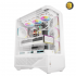 DarkFlash DY460 ATX PC Case (White) - Includes 4x INF34 ARGB Fans