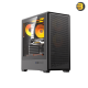 DarkFlash C365 Mesh black E-ATX PC case with mesh front panel, 4x CL6 ARGB fans and 650W PSU included