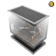 DarkFlash Floatron F1 M-ATX PC case with floating base, tool-free glass panels and 3x DM20 ARGB fans