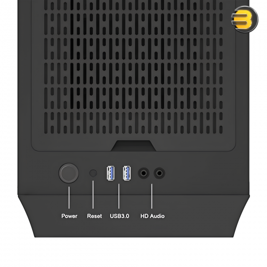 darkFlash V22 Black Mid-Tower ATX PC Case – Magnetic Swing-Open Tempered Glass Side Door, Vertical GPU Support, 360mm Radiator, ATX/M-ATX/ITX Compatible