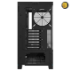 darkFlash DY451 Black ATX Mid-Tower PC Case – 0.8mm SPCC Steel, Tempered Glass, Visual Partition Cooling, Real-Time Temp Display, 23 RGB Modes, USB Type-C, 360mm Radiator Support