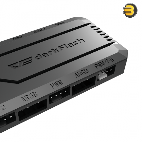 DarkFlash RC2 PWM controller with 6 PWM and 6 ARGB ports and included cables