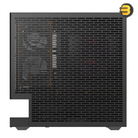 DarkFlash Floatron F1 M-ATX PC case with floating base, tool-free glass panels and 3x DM20 ARGB fans