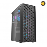 DarkFlash DK351 Black ATX Mid-Tower PC Case – Dragon Scale Esports Front Panel, 4x Pre-installed RGB Fans, Tempered Glass, 360mm Radiator Support, USB 3.0 DarkFlash DK351 Black ATX Mid-Tower PC Case – Dragon Scale Esports Front Panel, 4x Pre-installed RGB Fans, Tempered Glass, 360mm Radiator Support, USB 3.0