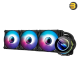 DarkFlash Twister DX V2.6 360mm AIO Liquid CPU Cooler – Black, 285W TDP, 3x 120mm ARGB Fans, Infinity Mirror Pump, Compatible with Intel LGA 1700 & AMD AM5