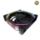 DarkFlash INF34 120mm RGB fan in Black with anti-vibration mounts and hydro bearing
