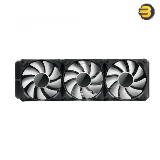 DarkFlash Twister DX V2.6 360mm AIO Liquid CPU Cooler – Black, 285W TDP, 3x 120mm ARGB Fans, Infinity Mirror Pump, Compatible with Intel LGA 1700 & AMD AM5