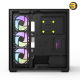 DarkFlash DS900 black ATX PC case with 270° panoramic glass, 4x DM20 ARGB fans and included 750W PSU