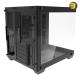 DarkFlash Aigo D275M Black M-ATX Gaming Case – 270° Panoramic Tempered Glass, 3x Pre-installed ARGB Fans, 5 PCIe Slots, Supports 240mm Radiator, USB 3.0
