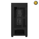 DarkFlash DF5000 Black Mid-Tower ATX PC Case – Mesh Front, Tempered Glass, VGA Card Holder, 360mm Radiator Support, Up to 13x 120mm Fan Mounts, USB 3.0 & Type-C