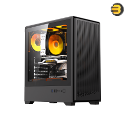 DarkFlash C365 Mesh E-ATX PC Case (Black) – Includes 4x CL6 ARGB Fans & 650W PSU