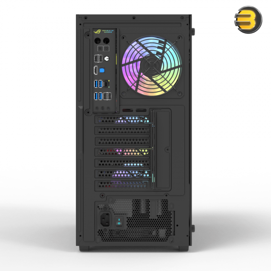 DarkFlash DK260 White Mid-Tower ATX PC Case – Air Mesh Front, 4x Pre-installed aRGB Fans, Built-in GPU Support, Tempered Glass, 360mm Radiator Support