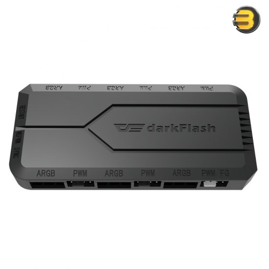 DarkFlash RC2 PWM controller with 6 PWM and 6 ARGB ports and included cables