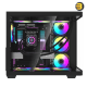 DarkFlash L285 black ATX PC case with curved glass panels and 7x DM20 ARGB fans pre-installed