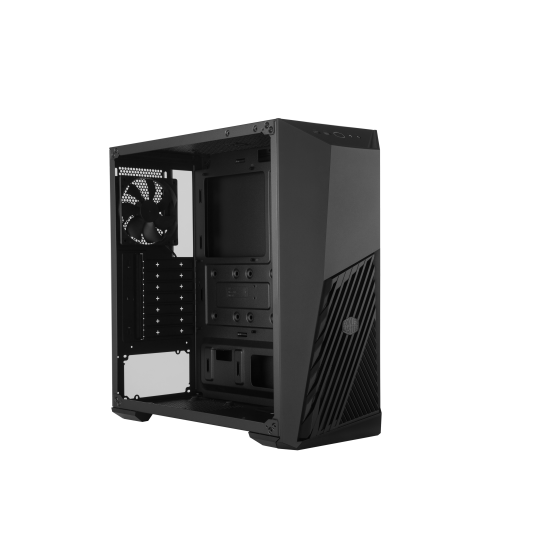 Cooler Master MasterBox K501L RGB Mid Tower Gaming Cabinet with Pre-Installed Fans and Tempered Glass Side Panel