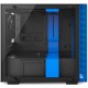 NZXT H200 - Mini-ITX PC Gaming Case - Tempered Glass Panel - All-Steel Construction - Enhanced Cable Management System - Water Cooling Ready - Black/Blue