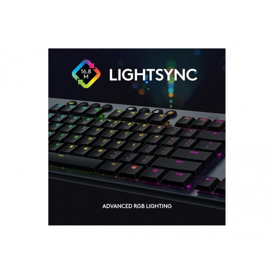 Logitech G915 Lightspeed Wireless RGB Mechanical Gaming Keyboard With Clicky Switch
