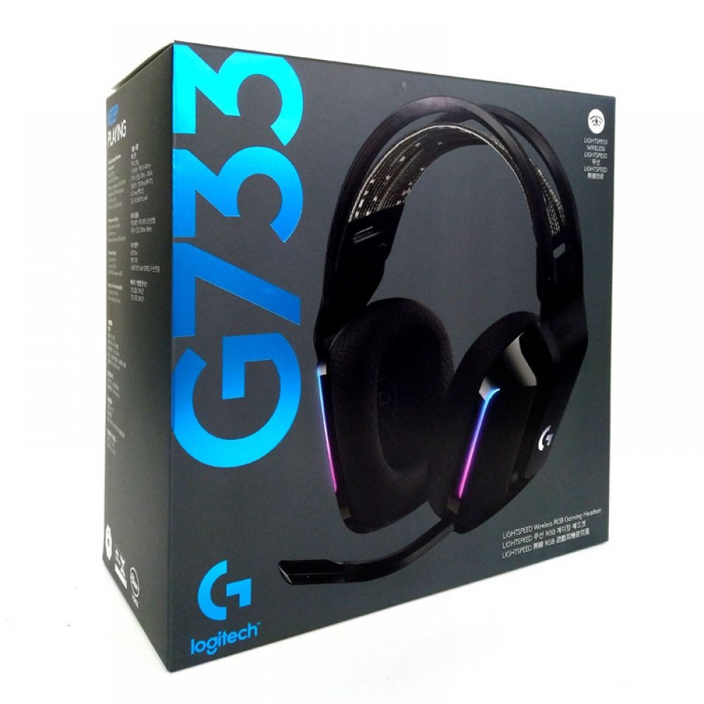 logitech g733 lightspeed wireless rgb gaming headset lilac