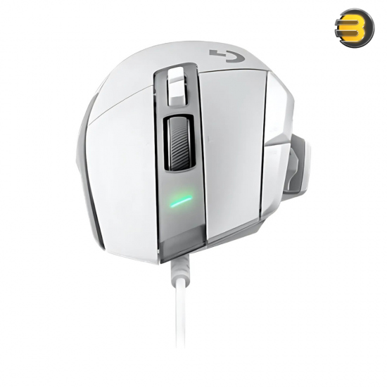Logitech G502 X Wired Gaming Mouse — LIGHTFORCE hybrid optical-mechanical primary switches, HERO 25K gaming sensor, compatible with PC - macOS/Windows - White