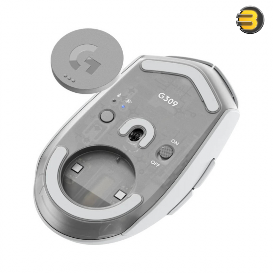 Logitech G309 Lightspeed Wireless Gaming Mouse, Ambidextrous Design, HERO 25K Sensor, 25,600 DPI Resolution, Zero Smoothing / Acceleration / Filtering, 86g Lightweight Design, White Logitech G309 Lightspeed Wireless Gaming Mouse, Ambidextrous Design, HERO 25K Sensor, 25,600 DPI Resolution, Zero Smoothing / Acceleration / Filtering, 86g Lightweight Design, White