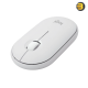 Logitech Pebble 2 M350s Mouse, Slim, compact Bluetooth Wireless, customizable button, Multi-device pairing, Tonal White