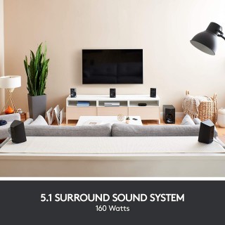 Logitech Z607 Wireless Bluetooth 5.1 Speaker System, Surround Sound, 160 Watts Peak Power, Booming Bass, 3.5 mm Audio & RCA Inputs, USB, SD-Card, UK Plug, PC/TV/Smartphone/Tablet/Music Player Logitech Z607 Wireless Bluetooth 5.1 Speaker System, Surround Sound, 160 Watts Peak Power, Booming Bass, 3.5 mm Audio & RCA Inputs, USB, SD-Card, UK Plug, PC/TV/Smartphone/Tablet/Music Player