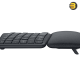 Logitech Ergo K860 Wireless Ergonomic Keyboard with Wrist Rest - Split Keyboard Layout for Windows/Mac, Bluetooth or USB Connectivity