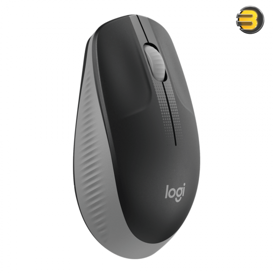 Logitech Wireless Mouse M190 — Full Size Ambidextrous Curve Design, 18-Month Battery with Power Saving Mode, USB Receiver, Precise Cursor Control + Scrolling, Wide Scroll Wheel, Scooped Buttons - Black