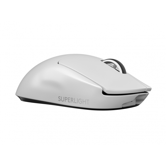 Logitech G PRO X Superlight Wireless Gaming Mouse, Ultra-Lightweight, Hero 25K Sensor, 25,600 DPI, 5 Programmable Buttons, Long Battery Life, Compatible with PC/Mac - White