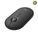Logitech Pebble 2 M350s Mouse, Slim, compact Bluetooth Wireless, customizable button, Multi-device pairing, Tonal Graphite