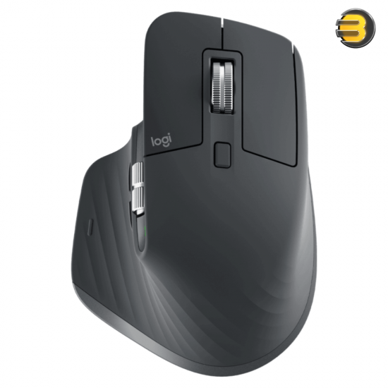 Logitech MX Master 3S - Wireless Performance Mouse with Ultra-fast Scrolling, Ergo, 8K DPI, Track on Glass, Quiet Clicks, USB-C, Bluetooth, Windows, Linux, Chrome - Graphite
