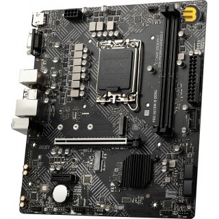 MSI PRO H610M-B DDR4 Motherboard Micro-ATX LGA 1700, 2 x DIMMs (3200MHz), 1x PCIe 4.0 x16 slot, 1 x M.2 Gen3, USB 3.2 Gen1, 1G LAN, HDMI 2.1 & VGA