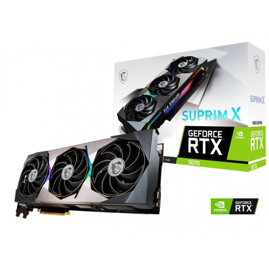 MSI GeForce RTX 3070 DirectX 12 RTX 3070 SUPRIM X 8G 8GB 256-Bit GDDR6 PCI Express 4.0 HDCP Ready Video Card MSI GeForce RTX 3070 DirectX 12 RTX 3070 SUPRIM X 8G 8GB 256-Bit GDDR6 PCI Express 4.0 HDCP Ready Video Card