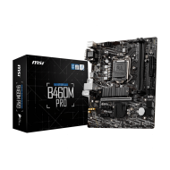 MSI B460M PRO LGA 1200 Intel B460 SATA 6Gb/s Micro ATX Intel Motherboard