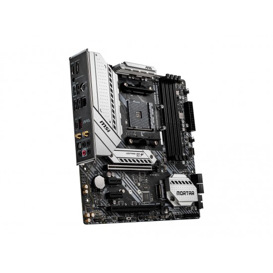 MSI MAG B550M MORTAR WIFI AM4 AMD B550 SATA 6Gb/s Micro ATX AMD Motherboard MSI MAG B550M MORTAR WIFI AM4 AMD B550 SATA 6Gb/s Micro ATX AMD Motherboard