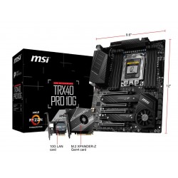 MSI PRO TRX40 PRO 10G sTRX4 AMD TRX40 SATA 6Gb/s ATX AMD Motherboard