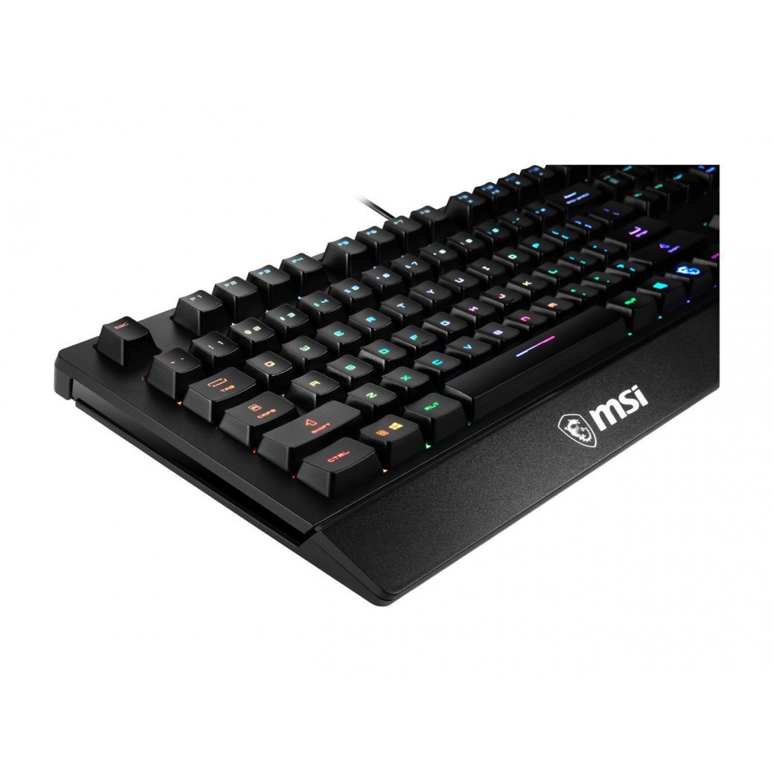 Tastiera MSI Vigor GK20 - Retroilluminazione RGB Arcobaleno - Resistente Agli Spruzzi - Anti-Ghosting - 3