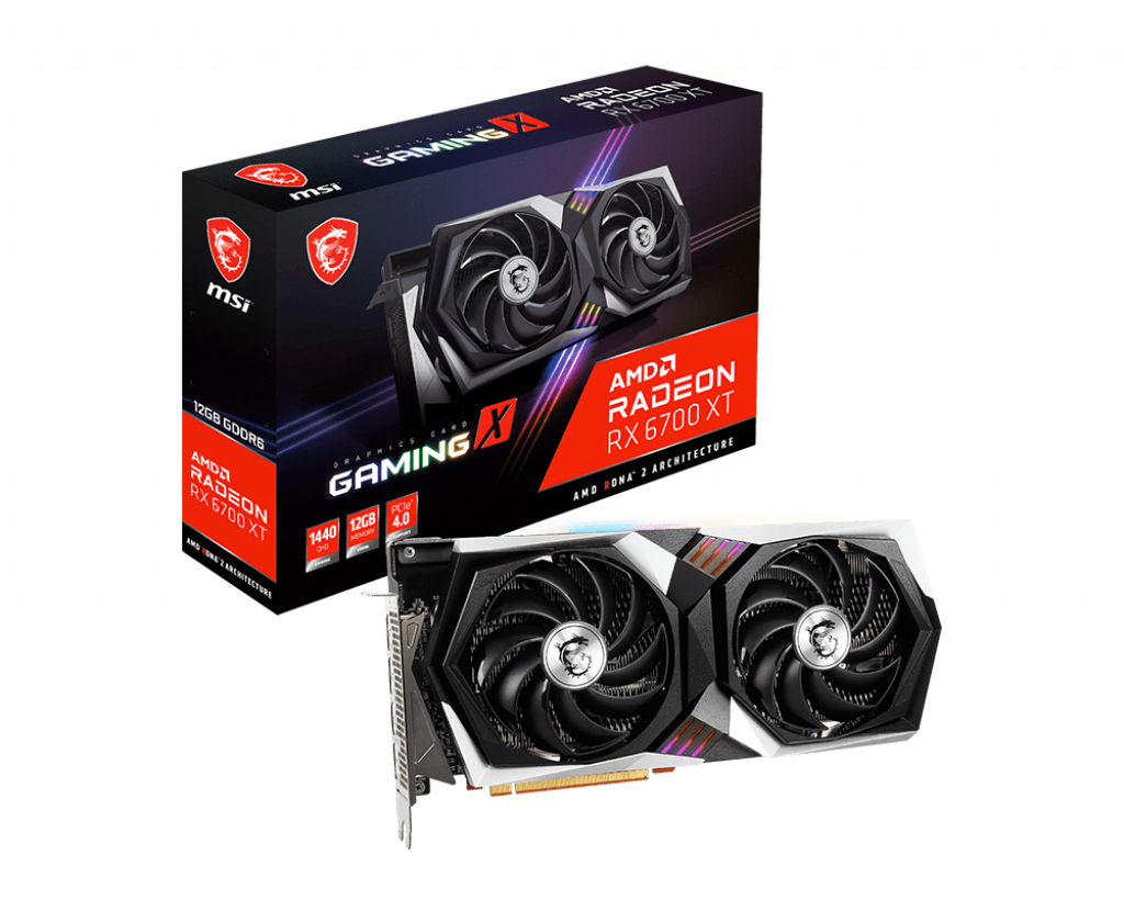 MSI RX 6700 XT Gaming X 192-bit 12GB GDDR6 DP/HDMI Dual Torx