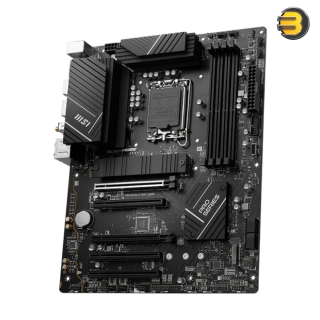 MSI PRO B760-P WiFi DDR4 ATX Motherboard, Socket LGA 1700, DDR4 Memory Boost 5333+MHz/OC, PCIe 4.0 x16 slot, M.2 Gen4 slot, 2.5G LAN, Wi-Fi 6E MSI PRO B760-P WiFi DDR4 ATX Motherboard, Socket LGA 1700, DDR4 Memory Boost 5333+MHz/OC, PCIe 4.0 x16 slot, M.2 Gen4 slot, 2.5G LAN, Wi-Fi 6E