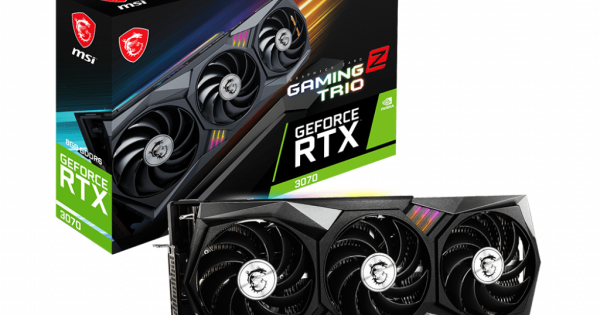 MSI GeForce RTX 3070 Gaming Z Trio 8G LHR, 8GB GDDR6, HDMI, 3x DP -