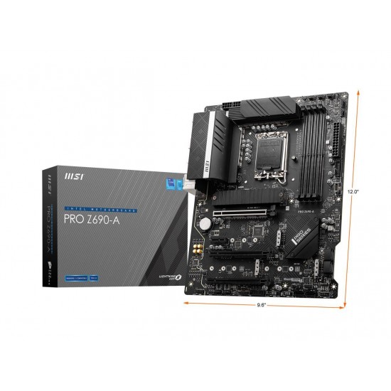 MSI PRO Z690-A DDR5 LGA 1700 Intel Z690 SATA 6Gb/s ATX Intel Motherboard